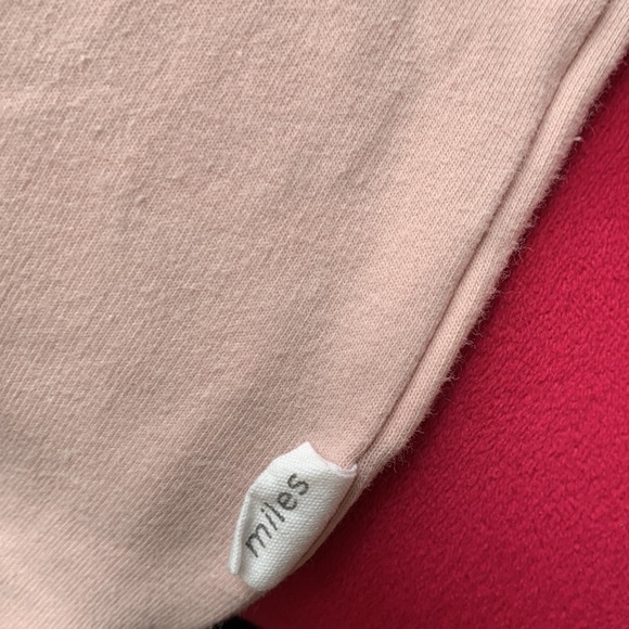 Toddler Miles Baby Sweatsuit 2 pieces blush pink size 12 M top 18M bottom - Picture 3 of 6